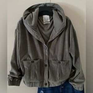 Stoosh Grey Hooded Jacket